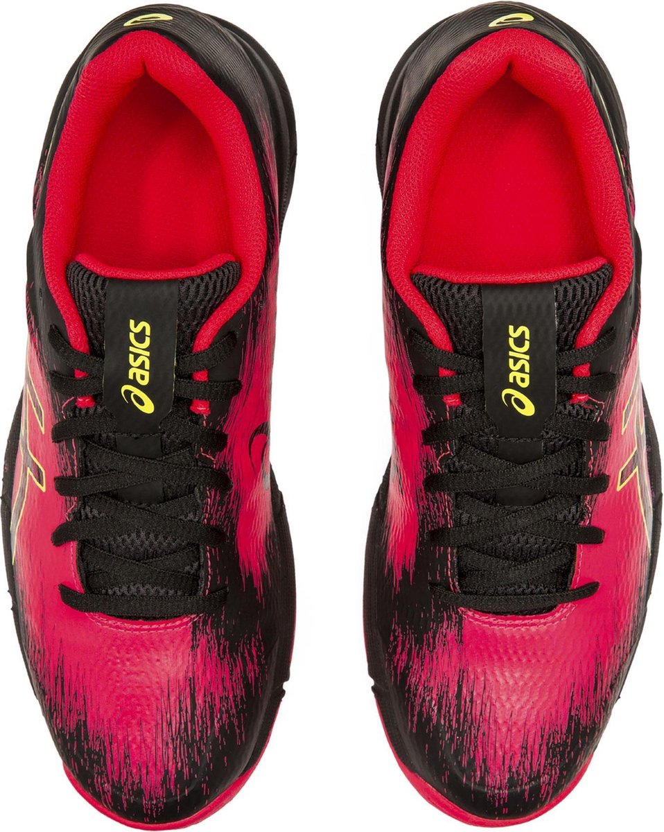 Asics Gel-Typhoon 3 - Hockey Schoenen Dames - Zwart/Roze/Geel