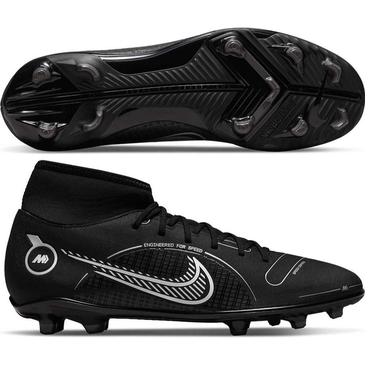 Nike Superfly 8 club FG/MG - Voetbalschoenen - Mannen - Zwart - Maat 42.5