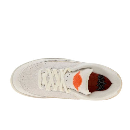 Nike Air Jordan 2 Retro Low SP White/ Sail-Light (2 Extra veters, Groen, Oranje)