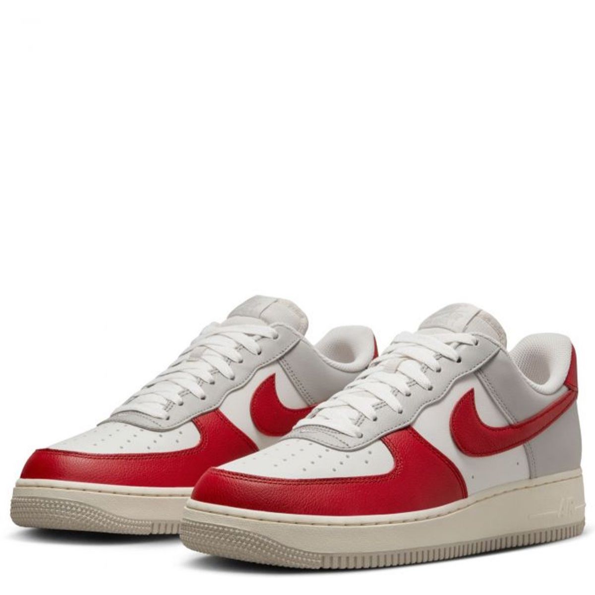 Nike Air Force 1 '07 - Rood / Grijs / Wit / Gebroken Wit