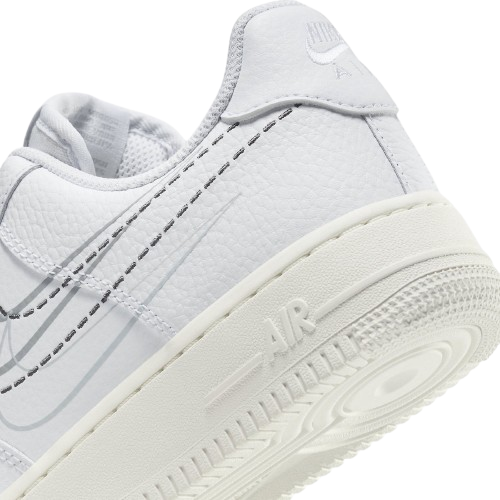 Nike Air Force 1 '07 Low Multi-Swoosh - Wit/Zwart
