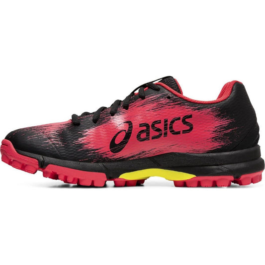 Asics Gel-Typhoon 3 - Hockey Schoenen Dames - Zwart/Roze/Geel