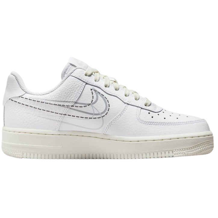 Nike Air Force 1 '07 Low Multi-Swoosh - Wit/Zwart