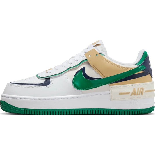 Nike Air Force 1 Low Shadow - Wit / Groen / Beige / Navy