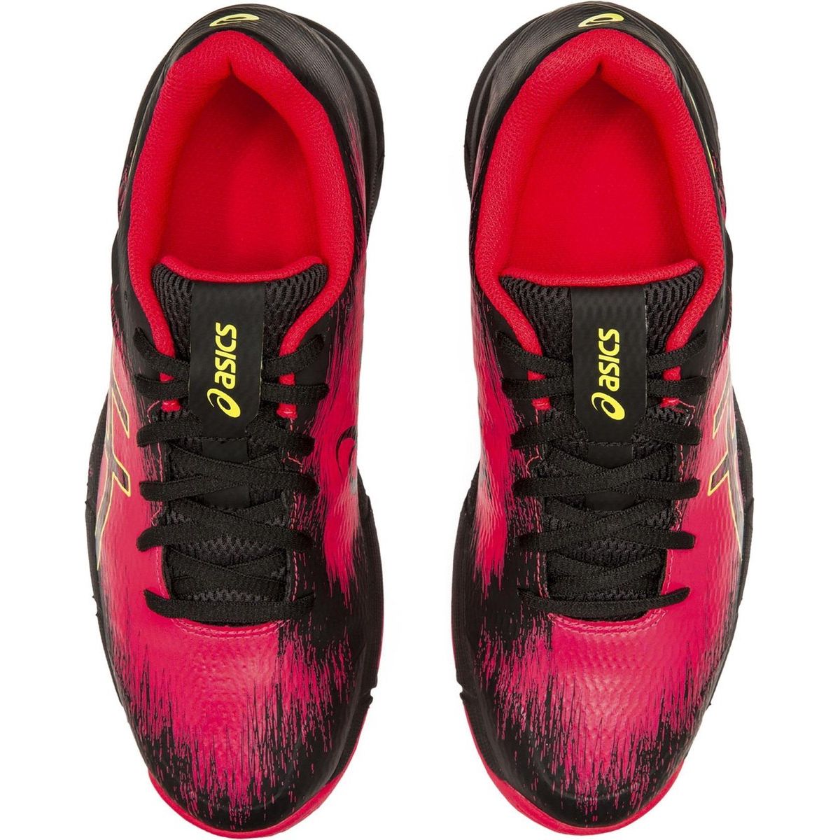 Asics Gel-Typhoon 3 - Hockey Schoenen Dames - Zwart/Roze/Geel