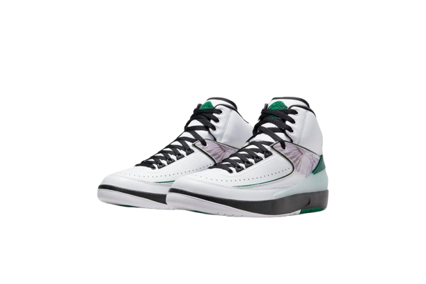 Nike Air Jordan 2 Retro WF - Wit/Groen (2 Extra verschillende kleuren Veters inbegrepen)