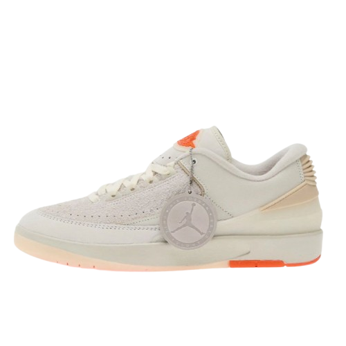 Nike Air Jordan 2 Retro Low SP White/ Sail-Light (2 Extra veters, Groen, Oranje)