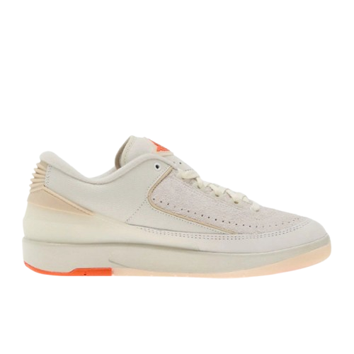 Nike Air Jordan 2 Retro Low SP White/ Sail-Light (2 Extra veters, Groen, Oranje)