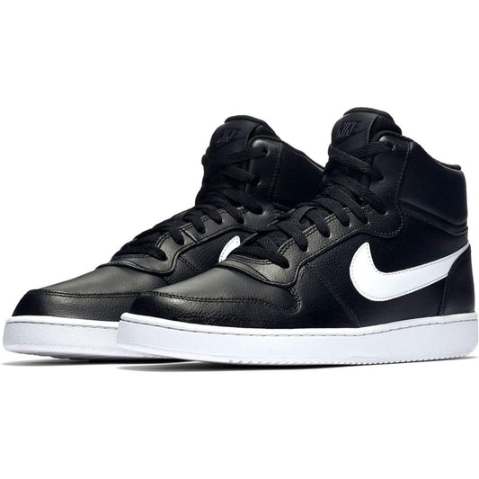 Nike Ebernon Mid Heren Sneakers - Black/White