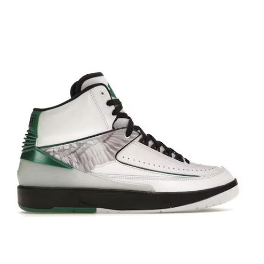 Nike Air Jordan 2 Retro WF - Wit/Groen (2 Extra verschillende kleuren Veters inbegrepen)